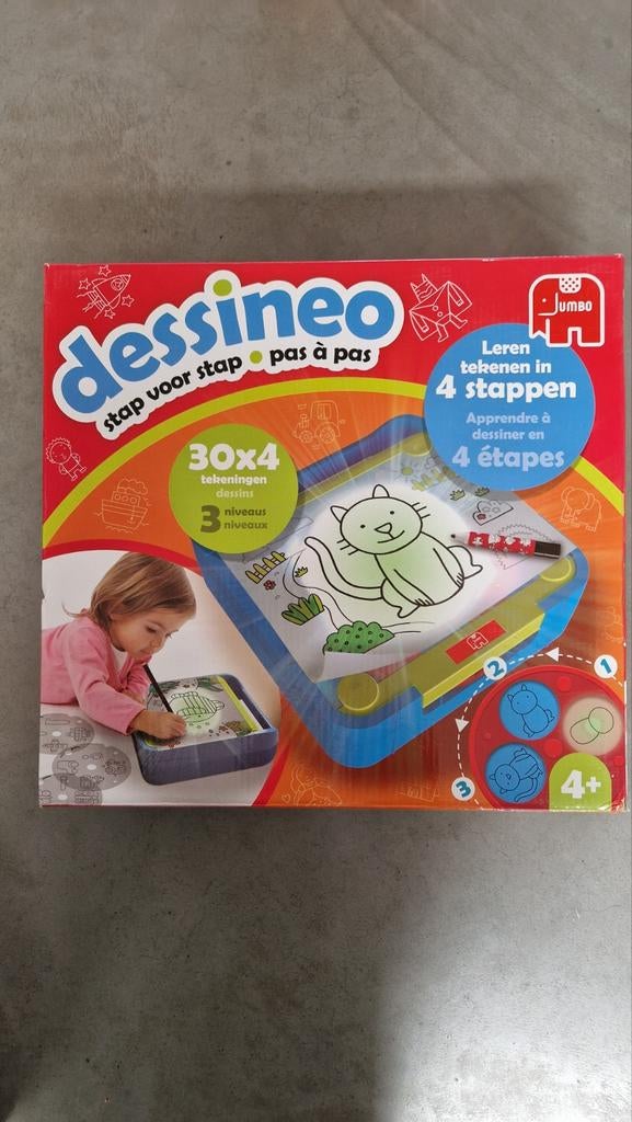 Jumbo Dessineo: Stap voor stap leren tekenen (4+), Ophalen of Verzenden, Zo goed als nieuw, Knutselen, Met licht