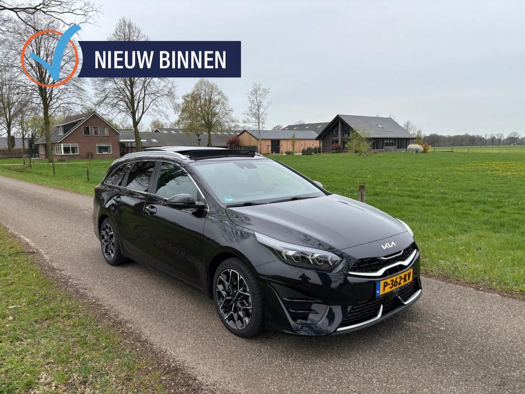 Kia Ceed Sportswagon 1.0 T-GDi GT-Line | Pano | Trekhaak | C, Auto's, Kia, Gebruikt, Euro 6, Leder en Stof, Zwart
