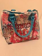 Vingino tasje met bloemenprint en blauwe accenten, Ophalen of Verzenden, Gebruikt, Overige kleuren, Handtas