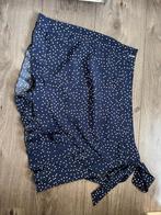 Donkerblauwe skort met witte stippen en ruches maat L, Blauw, Maat 42/44 (L), Ophalen of Verzenden, Zo goed als nieuw