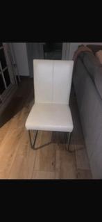 Wit lederen stoelen, Ophalen of Verzenden, Gebruikt, Wit