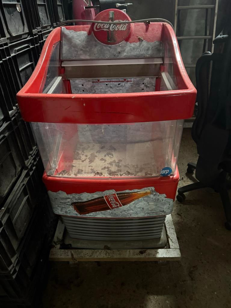 Goed werkende Coca-Cola koelkast (bovenlader), Witgoed en Apparatuur, Ophalen, Minder dan 75 liter, Zonder vriesvak, Gebruikt