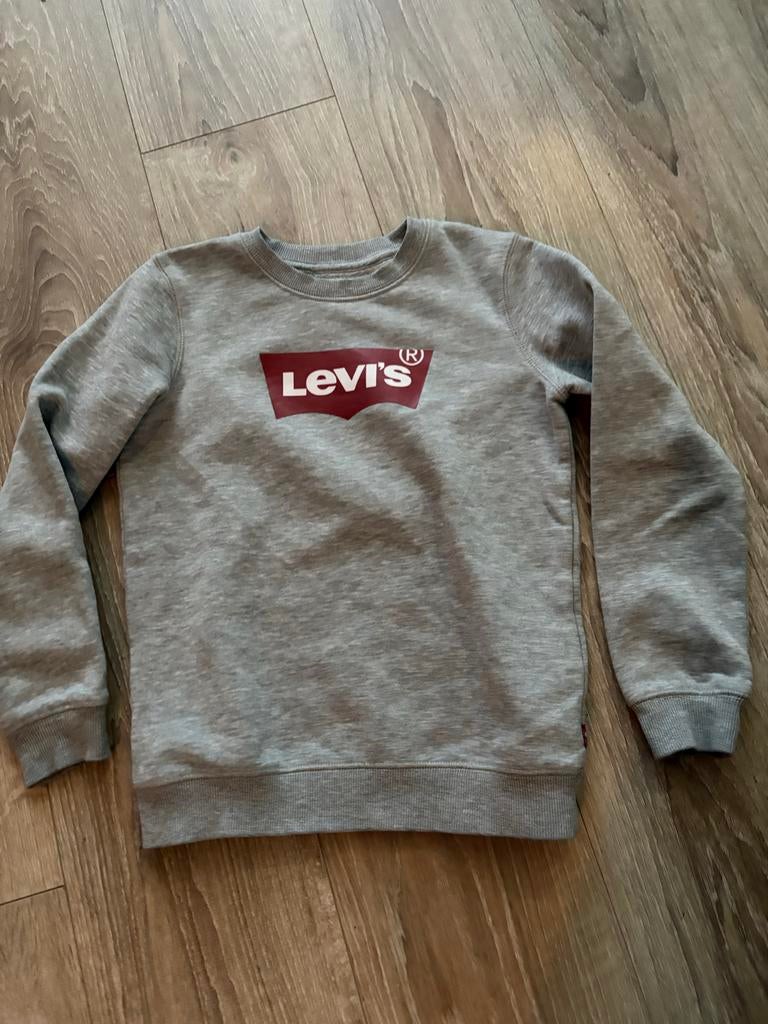 Grijze Levi's trui maat 128, Kinderen en Baby's, Kinderkleding | Maat 128, Ophalen of Verzenden, Zo goed als nieuw, Jongen of Meisje