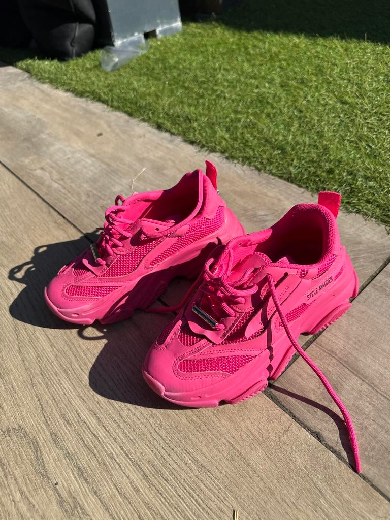 Steve Madden sneakers maat 38 - Zo goed als nieuw, Ophalen of Verzenden, Zo goed als nieuw, Roze, Sneakers of Gympen