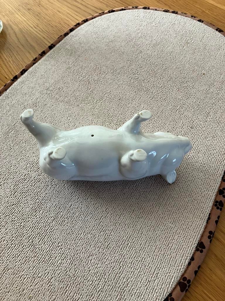 Porseleinen varken 17x7 cm, Ophalen of Verzenden, Zo goed als nieuw, Dier