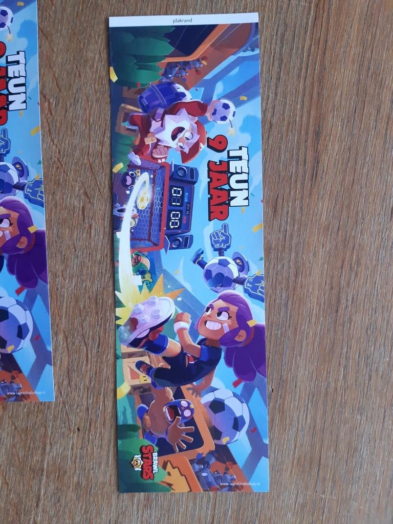 Traktatie wikkels Teun 9 jaar Brawl Stars, Ophalen of Verzenden, Nieuw