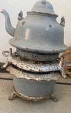 Grote partij grijs gewolkt emaille, Antiek en Kunst, Antiek | Emaille, Ophalen of Verzenden