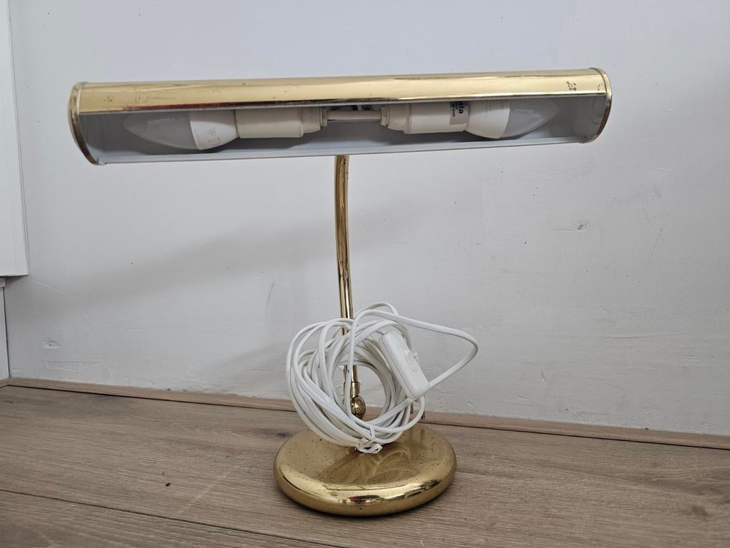 Prachtige Pianolamp - Nostalgisch!, Huis en Inrichting, Lampen | Tafellampen, Ophalen, Zo goed als nieuw