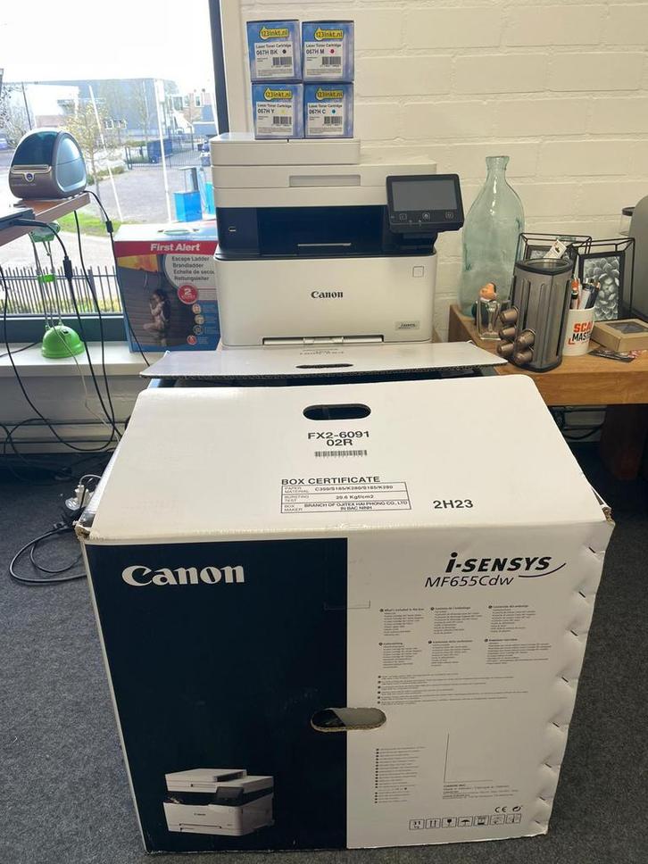Canon I-sensys MF655Cdw printer, 1 jaar oud, incl nw toners, Computers en Software, Printers, Zo goed als nieuw, Scannen, Draadloos