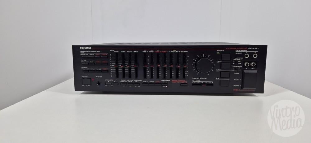 Nikko NA-1050 Versterker | Stereo | Phono MM MC | Equalizer, Overige merken, Refurbished, Ophalen of Verzenden, 60 tot 120 watt