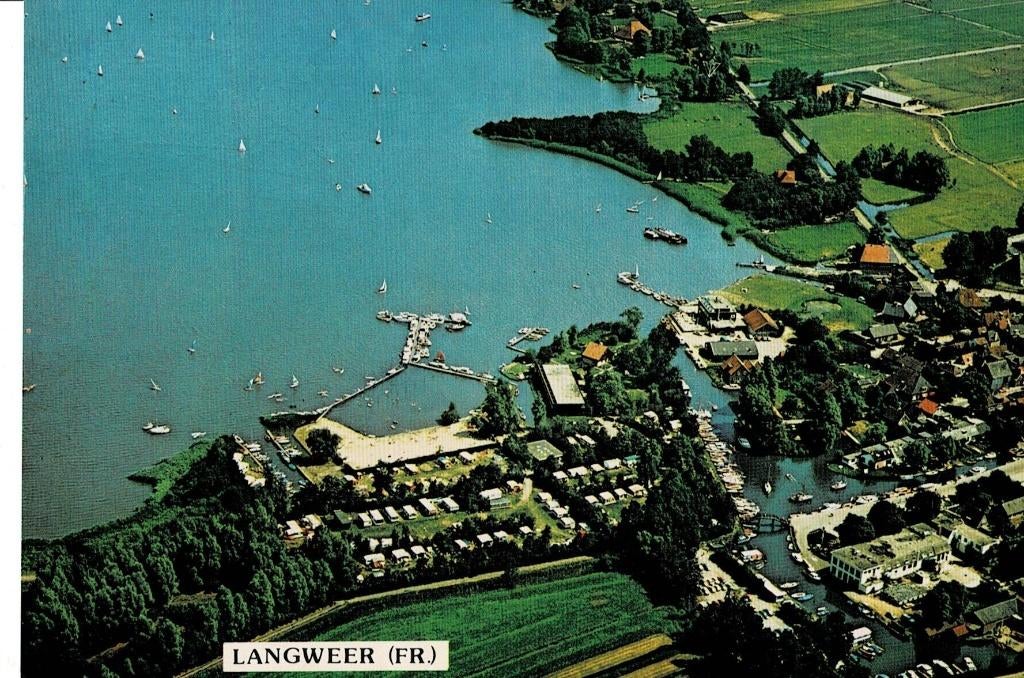 Langweer, Luchtfoto, Ophalen of Verzenden, 1980 tot heden, Ongelopen, Friesland