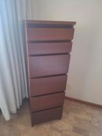 IKEA MALM Kast met 6 lades en spiegel - Bruin, Ophalen, Minder dan 50 cm, Gebruikt, 150 tot 200 cm