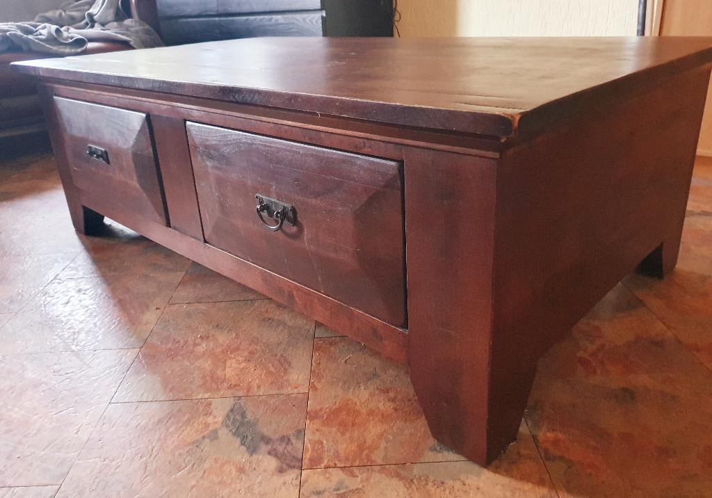 Salontafel, Huis en Inrichting, Tafels | Salontafels, Ophalen, Gebruikt, 100 tot 150 cm, 50 tot 100 cm