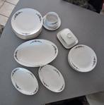 Vintage porseleinen servies met rozenmotief, Ophalen of Verzenden