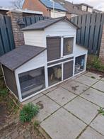 Mooi, groot konijnenhok, nog geen jaar oud, Dieren en Toebehoren, Ophalen, 110 cm of meer, Zo goed als nieuw, 90 cm of meer