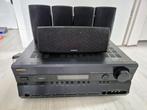Onkyo TX-SR605 AV Receiver + 5x Onkyo speakers - Home Cinema, Ophalen, Gebruikt, 120 watt of meer, Onkyo