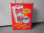 DOUWE EGBERTS EMAILLE RECLAMEBORD, Ophalen, Gebruikt, Reclamebord