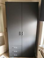 Kleding kast met 4 planken, 3 lades, en 1 rang, Ophalen, Meerdere deuren, 50 tot 100 cm, Zo goed als nieuw