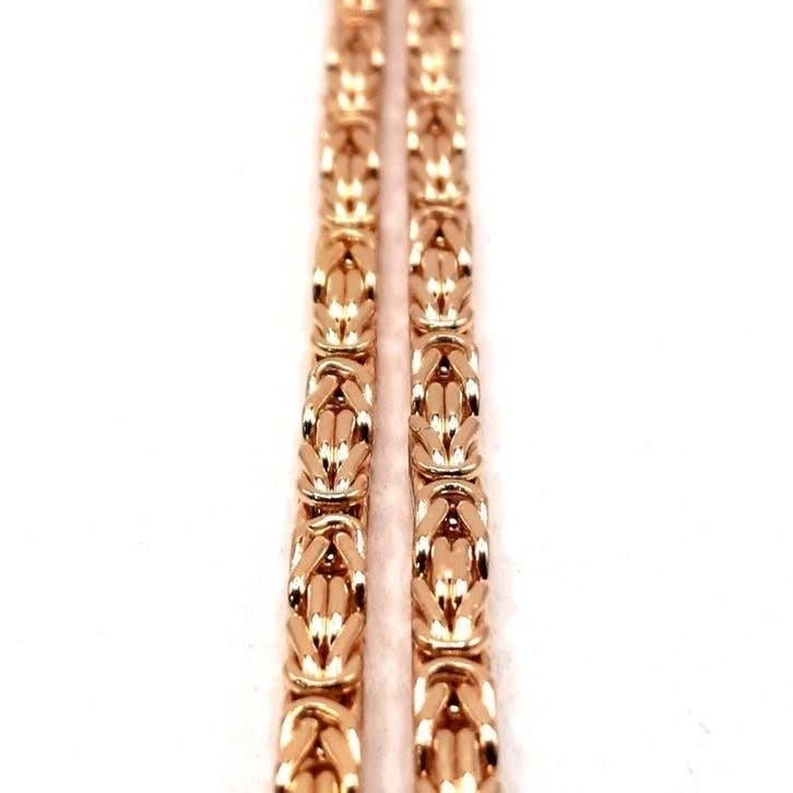 Gouden Koningsketting 14kt, Www.bredajuwelier.nl, Nieuw, Ophalen of Verzenden, Www.bredajuwelier.nl