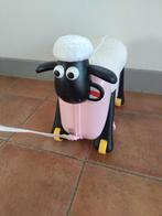 Shaun het Schaap kindertrolley / ride-on koffer roze, Wieltjes, 40 tot 60 cm, Gebruikt, 20 tot 30 cm