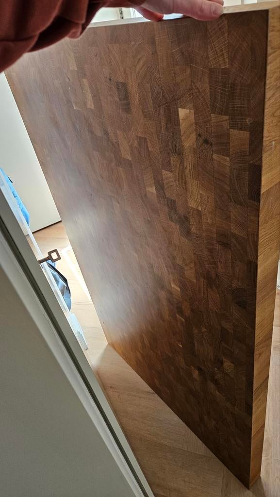 Ikea kook eiland, Ophalen, Modern, Robuust, 100 tot 150 cm, Eikenhout