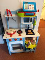 Houten Speelkeuken met Kassa en Accessoires, Ophalen, Gebruikt, Meubelstuk of Keukentje