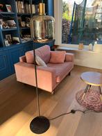Design vloerlamp zwart met goud, Huis en Inrichting, Lampen | Vloerlampen, Ophalen, Zo goed als nieuw, 150 tot 200 cm
