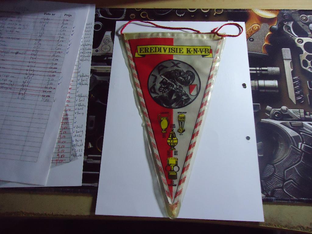 AJAX vaantje (dubbelzijdig)  27 x 16 cm, Maat XS of kleiner, Verzenden, Nieuw, Shirt