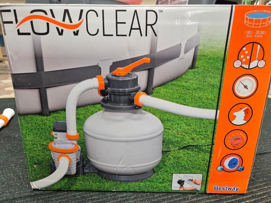 Flowclear zandfilter met filtermateriaal, Tuin en Terras, Zwembad-toebehoren, Ophalen, Zo goed als nieuw, Filter