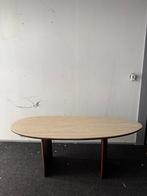 Japandi eettafel walnoot look met traventin look 200 x 80, Ophalen, 50 tot 100 cm, Zo goed als nieuw, 150 tot 200 cm
