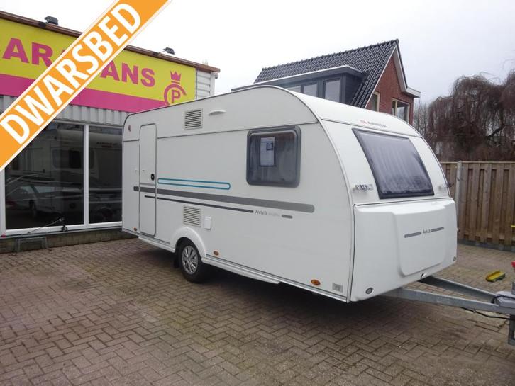 Adria Adiva 442 PH #TOPSTAAT#, Caravans en Kamperen, Caravans, Bedrijf, tot en met 4, 750 - 1000 kg, Overige, Adria, Dwarsbed