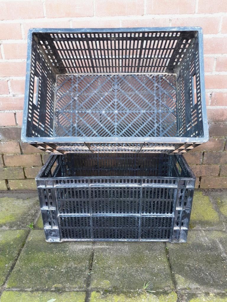 Kunststof kratten ( 60 x 40 x 32 ), Doe-het-zelf en Verbouw, Kratten en Dozen, Ophalen, Gebruikt, 40 tot 60 cm, 50 tot 75 cm