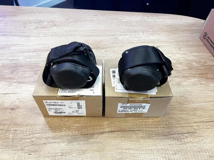 Porsche 992 Cabrio gordelset zwart, Auto-onderdelen, Interieur en Bekleding, Porsche, Gebruikt, Ophalen