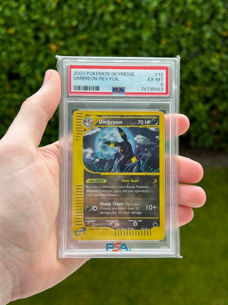 Umbreon 32 PSA 6 Pokemon Kaart, Hobby en Vrije tijd, Verzamelkaartspellen | Pokémon, Ophalen of Verzenden, Zo goed als nieuw