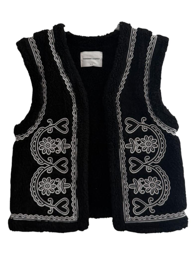 Fabienne Chapot gilet XS/S, Kleding | Dames, Bodywarmers, Zwart, Ophalen of Verzenden, Zo goed als nieuw, Maat 34 (XS) of kleiner