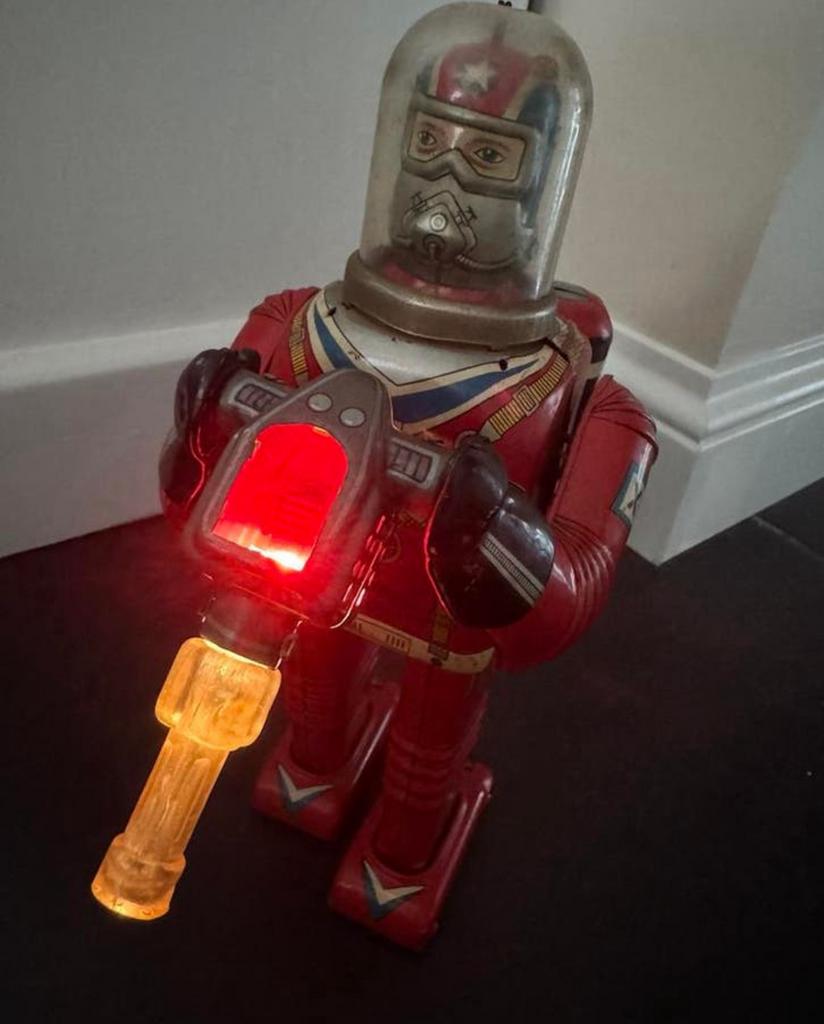 Zeldzame antieke blikken robot van Daiya Cragstan de X-70, Ophalen of Verzenden