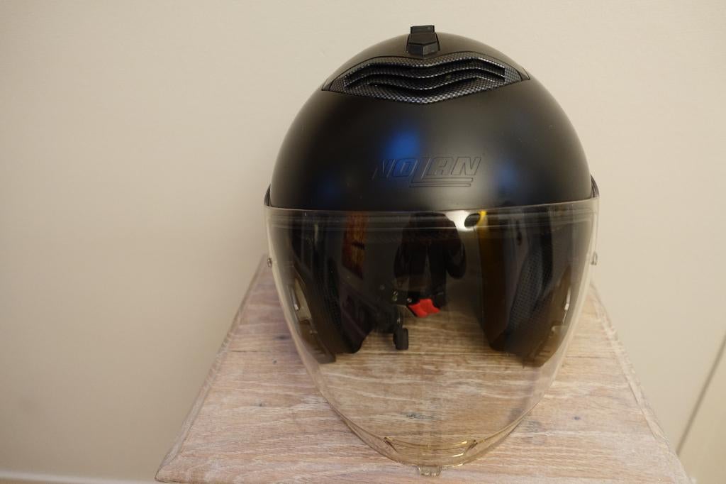 NOLAN Jethelm N43E AIR, nieuwe binnenvoering, N-comsysteem, Motoren, Kleding | Motorhelmen, Dames, Heren, Jethelm, M, Nolan, Tweedehands