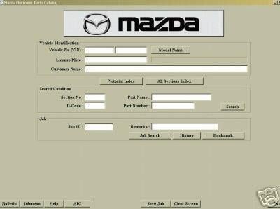 MAZDA FACTORY/EPC MANUAL for 121 323 626 MX5 + MORE, Auto diversen, Verzenden