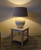 Kruiklamp met kap taupekleurig, Gebruikt, 50 tot 75 cm, Ophalen of Verzenden, Landelijk, Modern, Sfeervol