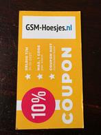 Gratis 10% kortingscode - gsm-hoesjes . NL, Tickets en Kaartjes, Kortingen en Cadeaubonnen, Eén persoon, Kortingsbon
