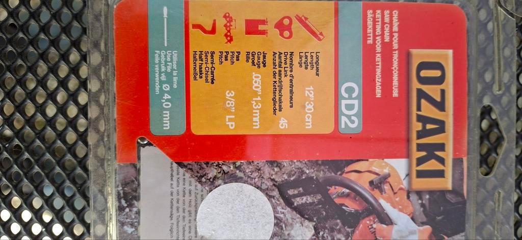 Ozaki Kettingzaag 30 cm - Nieuw, Kettingzaag, Nieuw, Ophalen of Verzenden, 30 tot 70 mm