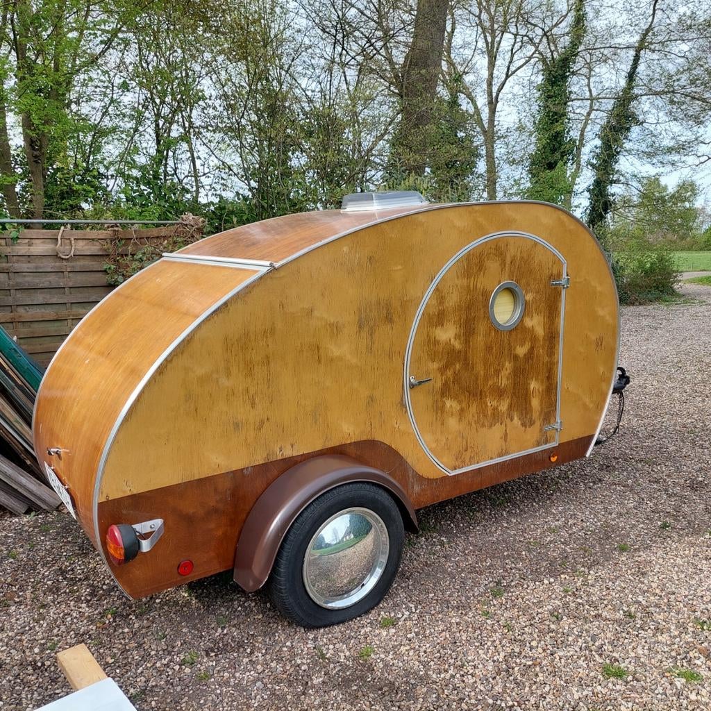Teardrop, Caravans en Kamperen, Caravans, Particulier, tot en met 2, 500 - 750 kg, Overige merken, Ophalen
