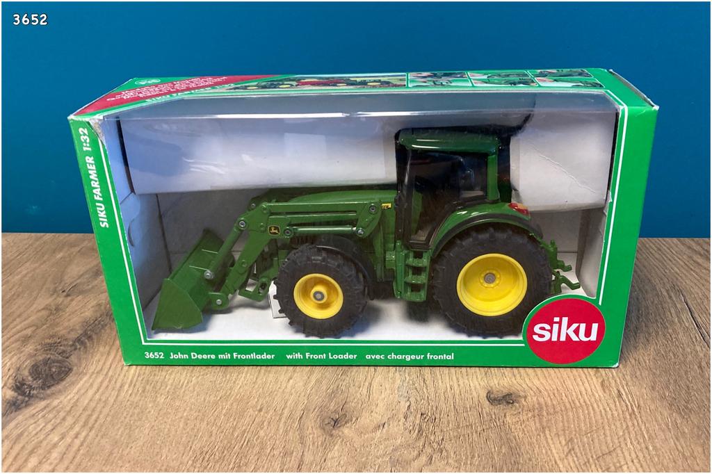 Siku 3652 - John Deere Tractor met Voorlader 1:32, Ophalen, Gebruikt, Tractor of Landbouw, SIKU