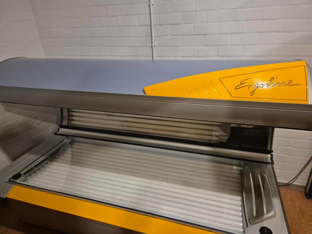 Ergoline Zonnebank op krachtstroom, Witgoed en Apparatuur, Zonnebanken en Gezichtsbruiners, Ophalen, Gebruikt, Zonnebank dubbelzijdig