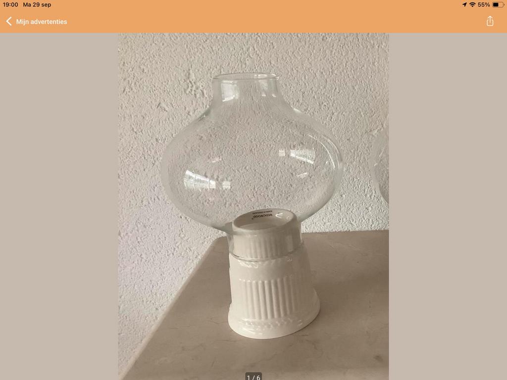 Zgan windlicht WEDGWOOD EDME ., Ophalen of Verzenden, Zo goed als nieuw, Aardewerk, Wedgwood