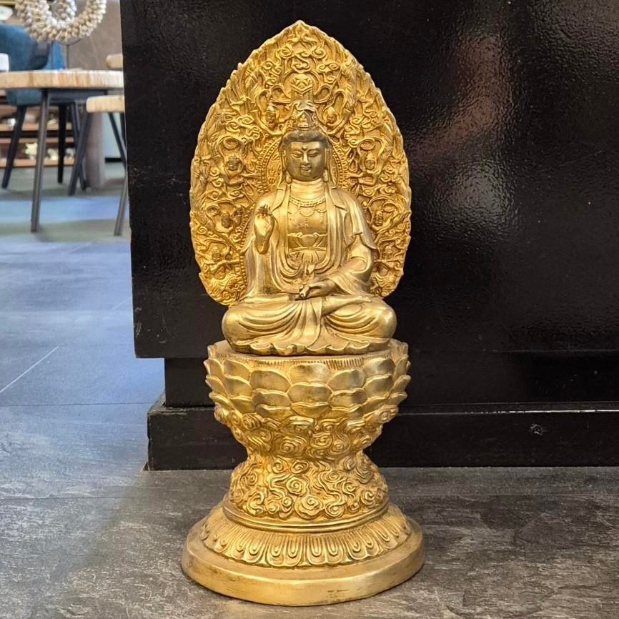 Kwanyin boeddha beeld brons, Ophalen of Verzenden, Buddha bronze, Info@degaafstewinkel.nl, 2841bh
