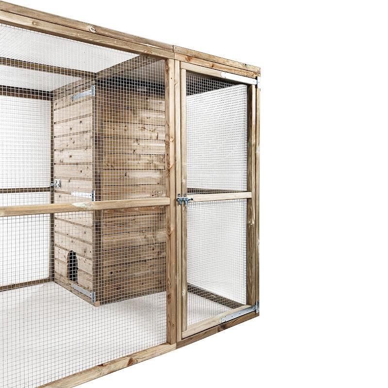 Houten Kippenren Iris met nachthok, Ophalen of Verzenden, Nieuw, Kippenhok of Kippenren