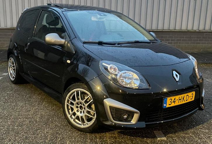 Renault Twingo 1.6 16V RS 2009 Zwart, Auto's, Renault, Particulier, Twingo, Airbags, Airconditioning, Boordcomputer, Centrale vergrendeling