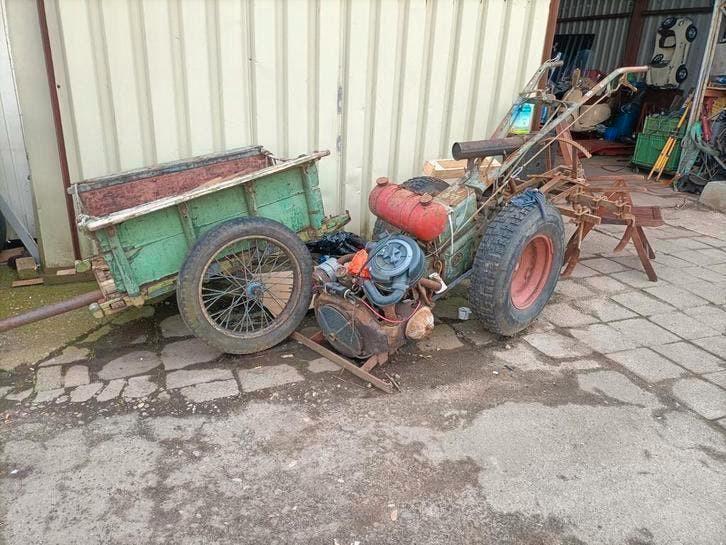 Diverse oude tweewielige werktuigen)eventueel ruil zitmaaier, Tuin en Terras, Grasmaaiers, Ophalen