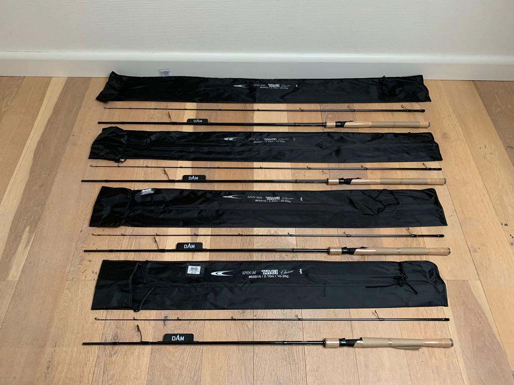 Nieuwe Dam Yagi Classic spinhengels, 2.40m & 20-50 gr, Dam, Werphengel, Nieuw, Ophalen of Verzenden